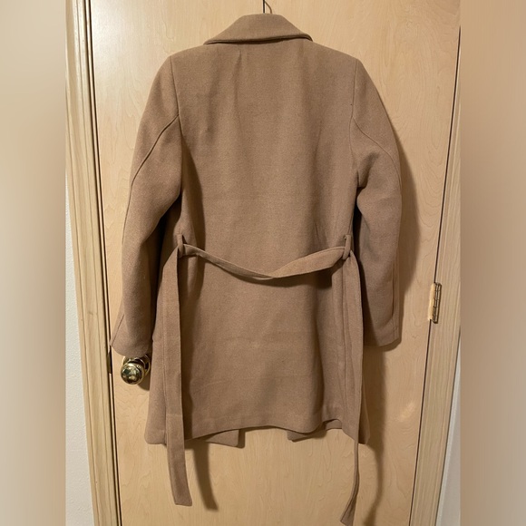 Women’s Tan Tie Belt Coat - Picture 7 of 7